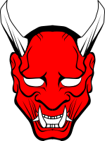 oni mask red 