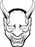 oni mask no color