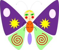cartoon butterfly