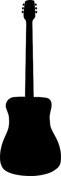 Acoustic guitar silhouette