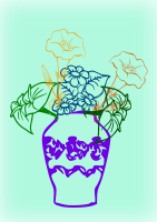 Purple vase