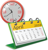 clock and callendar