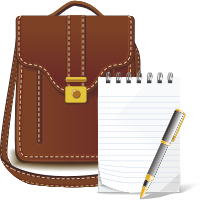 bag and notes
