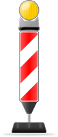 Traffic-Sign with flash!