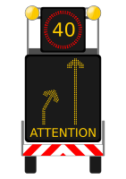 LED lorry - roadworks