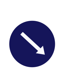 Indian road sign - Compulsory keep right