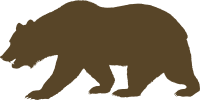 Flag of California - Bear (Solid)