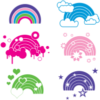 Rainbow embellishments