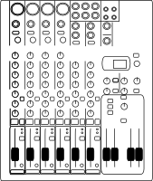 8-Channel audio mixer