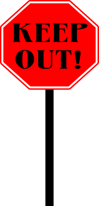 KEEP OUT