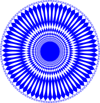 Blue hole abstract