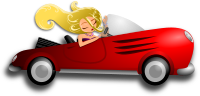 Glamorous Lady Driving