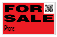 For Sale Sign with QR Code