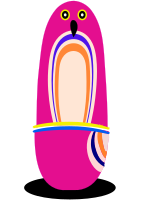 Pink Poster Penguin