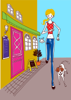 exercise with dog