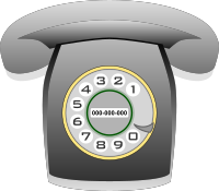 Teléfono Heraldo gris (grey classic phone)