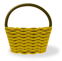 Cesta de la compra vacía. Empty shopping basket