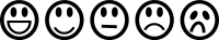 Smileys Black and White