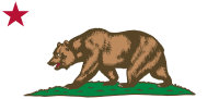 Flag of California - Bear, Plot and Star 