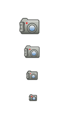 digital photo camera icon