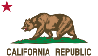 Flag of California (Bear, Star, Plot, Title)