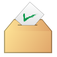 Vote yes icon