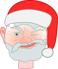 Santa winking 1