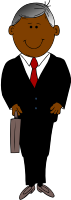 Man in black suit