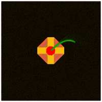 cruz, rosa y espiga verde
