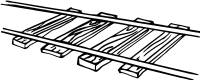 Railroad Tracks Lineart