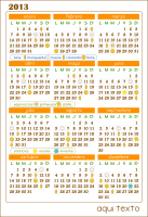 Calendario 2013 Calendar v.1