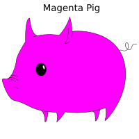 Magenta Pig
