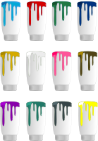 pots de peinture