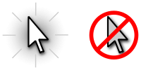 show and hide mouse cursor