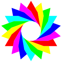 January 13 2013 6 triangles rainbow