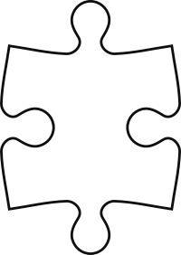 Piece of puzzle (symetric)