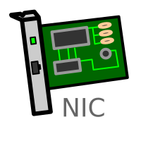 Network Interface Card Labelled