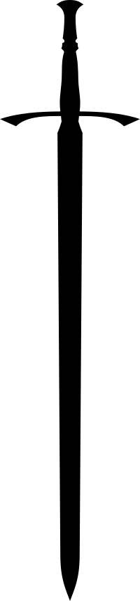 Celtic sword silhouette by Rones