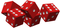 five red dice