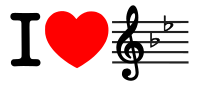 I love music (I heart Bflat)