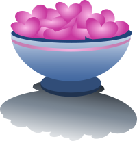 bowl with valentines
