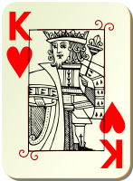 Guyenne deck: King of hearts