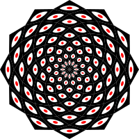 108 Eyes Mandala