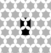 round hexagon clover (tiled)