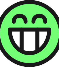 flat grin smiley emotion icon emoticon