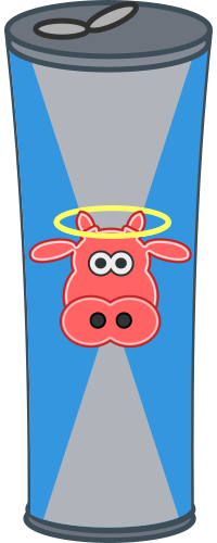 Simple Cartoon Energy Drink Can