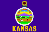Flag of State of Kansas