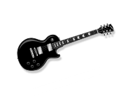 black electric guitar