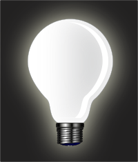 light bulb, on