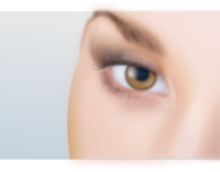 Woman's eye detailed
